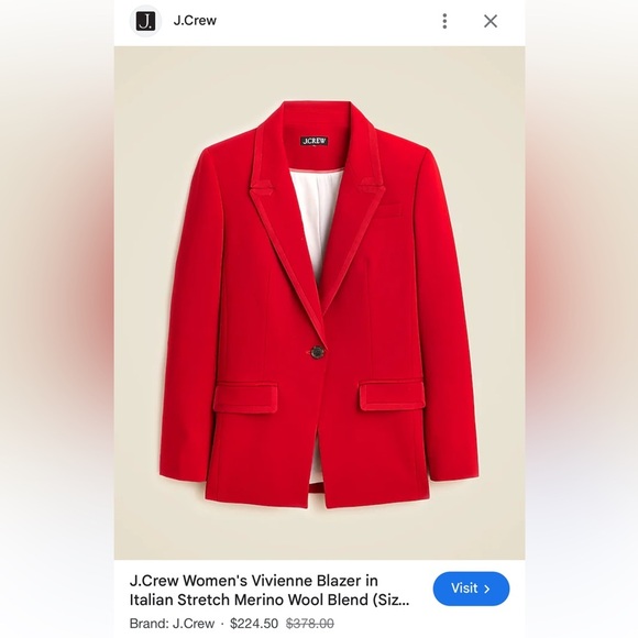 Red Blazer with Blue Jeans - Picture 3 of 12